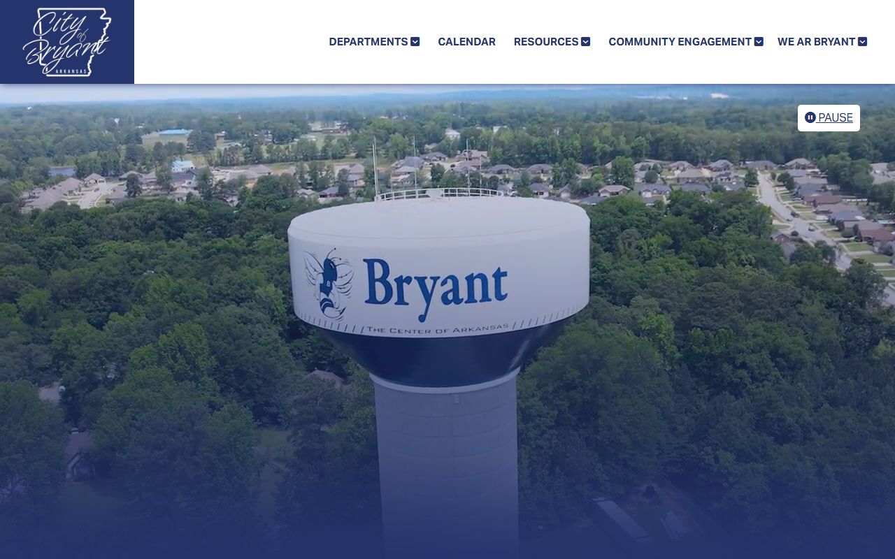 Bryant city website for Bryant Criminal History access