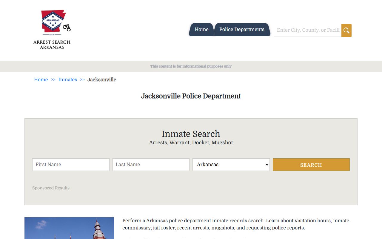 Jacksonville police arrest search for Criminal History