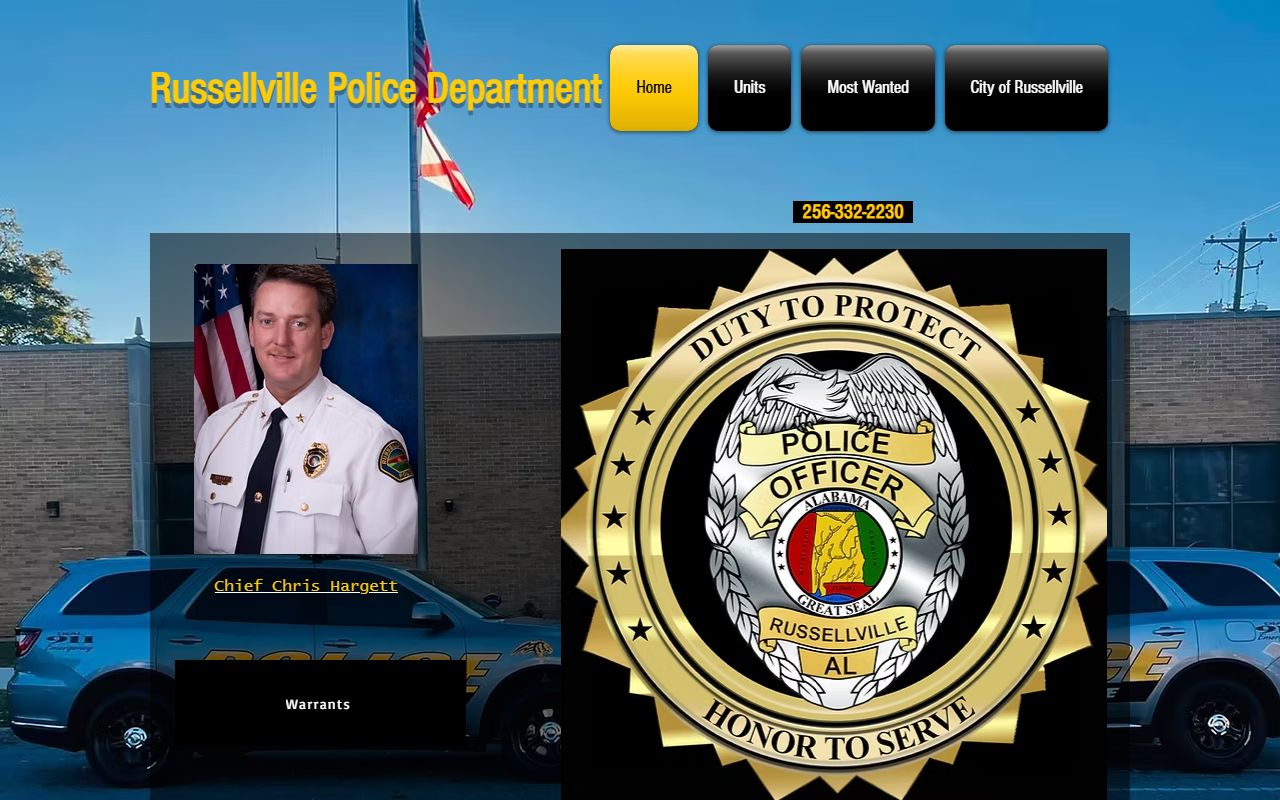 Russellville Police Department for Russellville Criminal History records