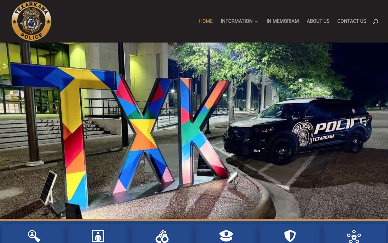 Texarkana Arkansas Police Department site for Texarkana Criminal History search