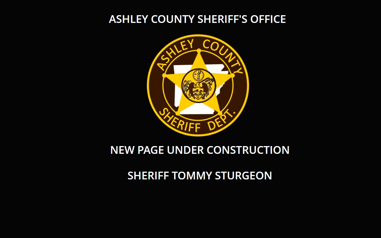 Ashley County Sheriff Office for Ashley County criminal history