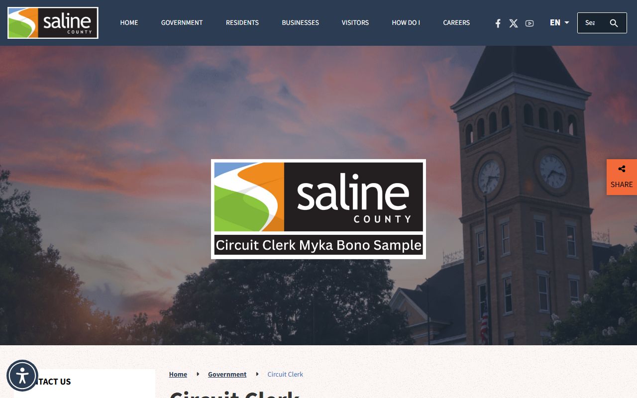 Saline County Arkansas Criminal History Circuit Clerk records