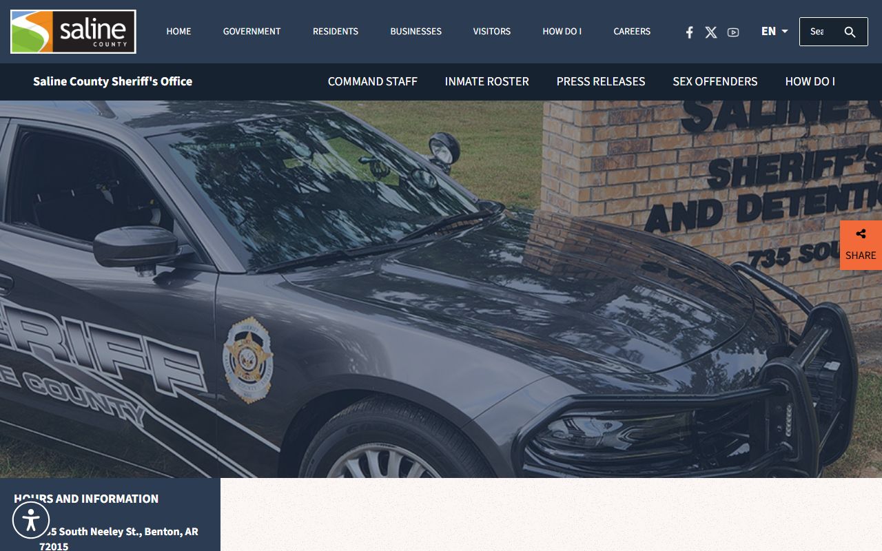 Saline County Arkansas Criminal History inmate roster search