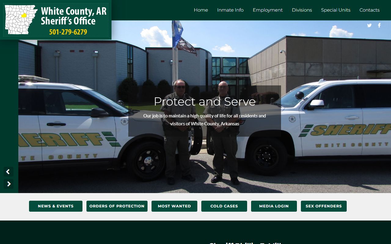 White County Sheriff Office for Criminal History records