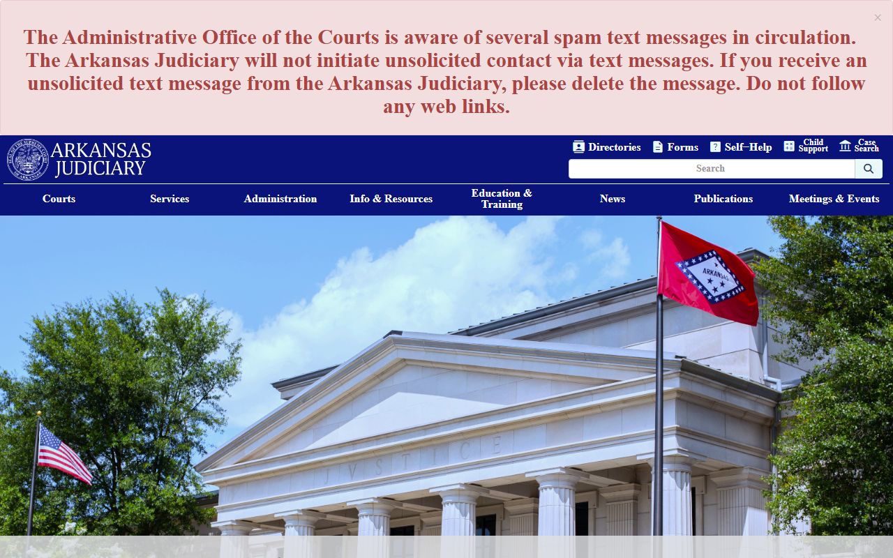 Arkansas Judiciary Website for Arkansas Criminal History